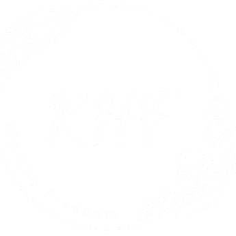KHF - Line Art Circle Floral Wreath Logo